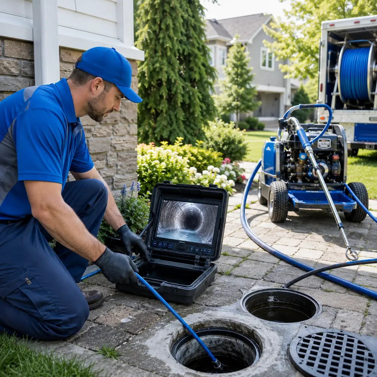 Outdoor drain cleaning professionals serving Harmony, ME