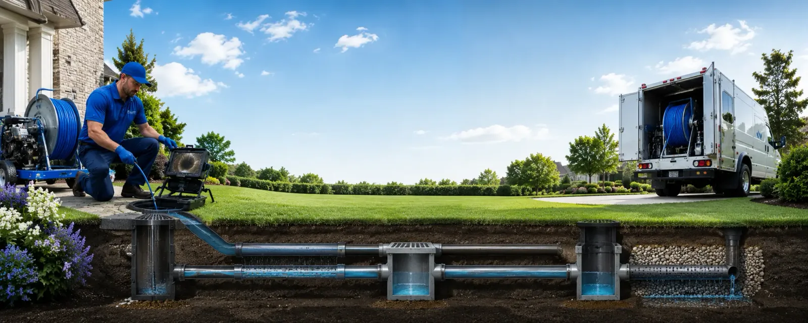 Outdoor drain cleaning information for Harmony, ME